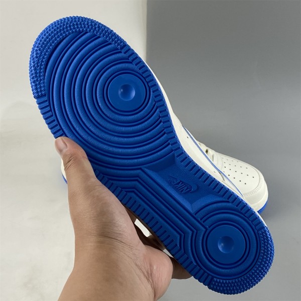 Nike Air Force 1 Faible Beige Blanche Bleu KK1256-660