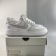 Nike Air Force 1 Low "NBA 75th" Sneakers Bianche e Grigie AA6902-201