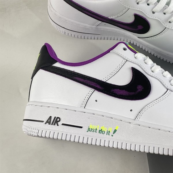 Nike Air Force 1 Low '07 LV8 Just Do It! White Vivid Purple DX3933-100