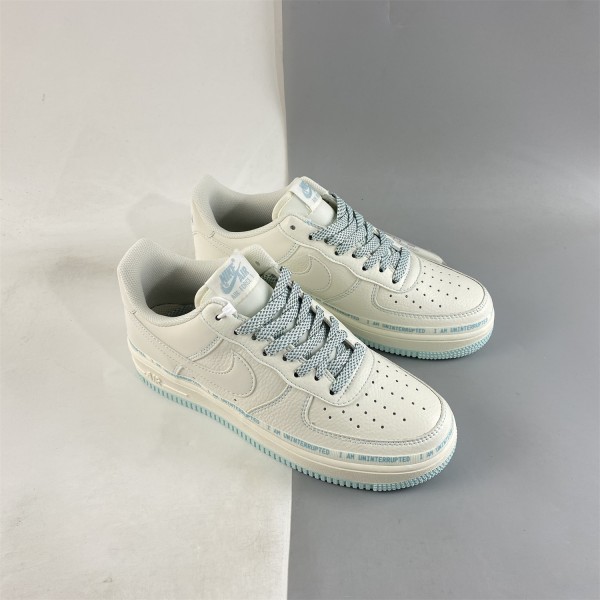 Uninterrupted x Nike Air Force 1 07 Low SU19 More Than Sail Bianche Azzurro PO3699-808