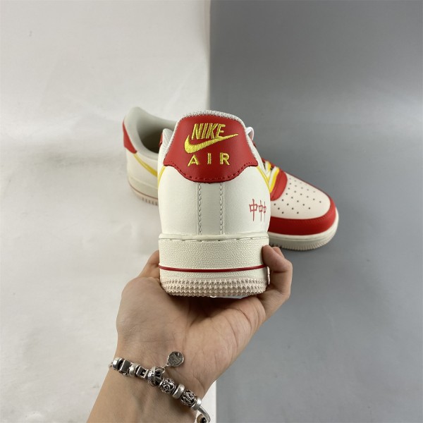 Nike Air Force 1 07 Low Cream Red Yellow CNY CW1888-601