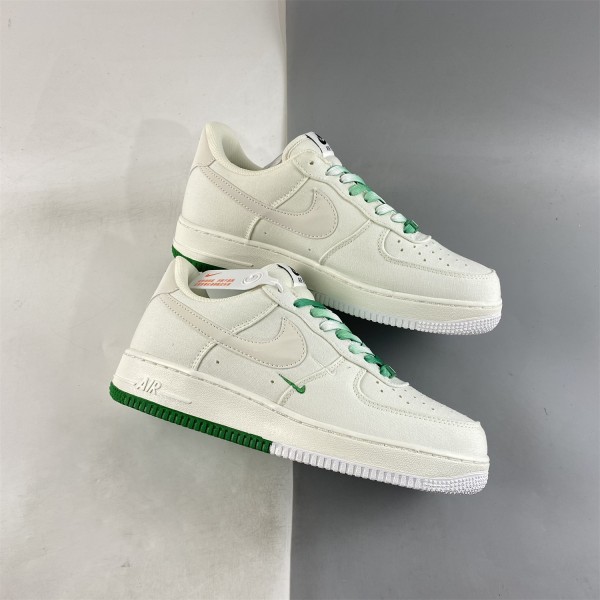 Nike Air Force 1 07 Faible Blanc Vert Chaussures NA2022-002