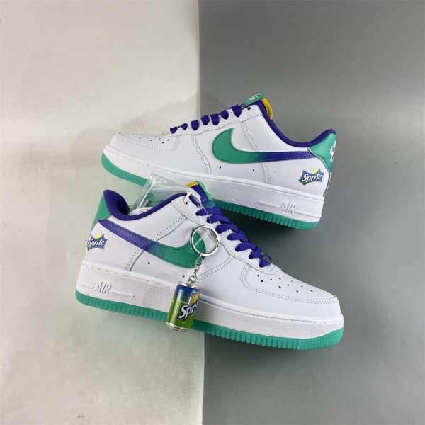 Nike Air Force 1 07 Low White Sprite Purple Green BS8873-806