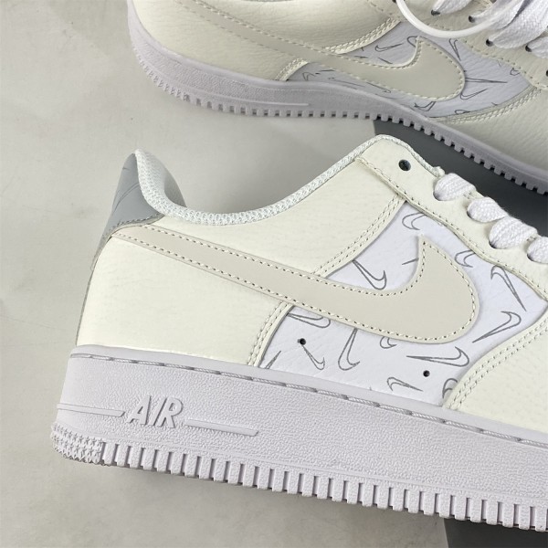 Nike Air Force 1 Low Blanche Voile Grise DR7857-100