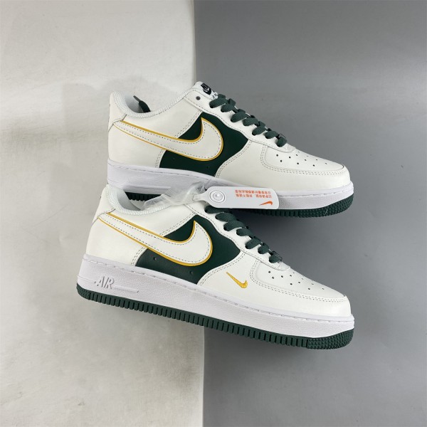 Nike Air Force 1 07 Low White Green Metallic Gold BS8861-202