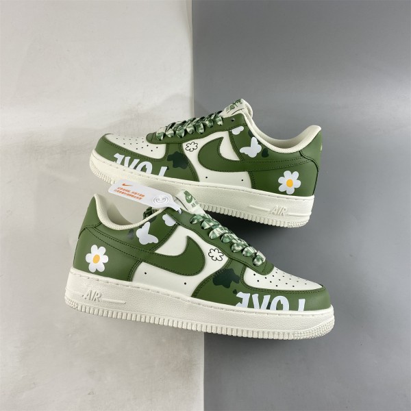 Nike Air Force 1 07 Low Olive Green Beige CW2288-662