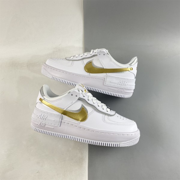 Nike Air Force 1 Low Shadow Bianche Oro DM3064-100