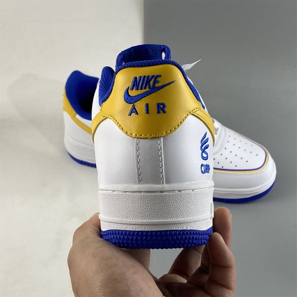 Nike Air Force 1 07 Low Curry White Blue Yellow BS8856-115