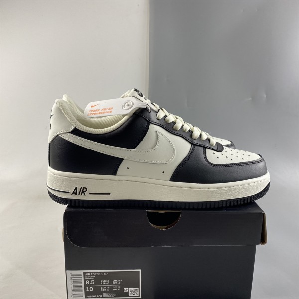 Nike Air Force 1 07 Low Oreo Black White Shoes FG5969-806