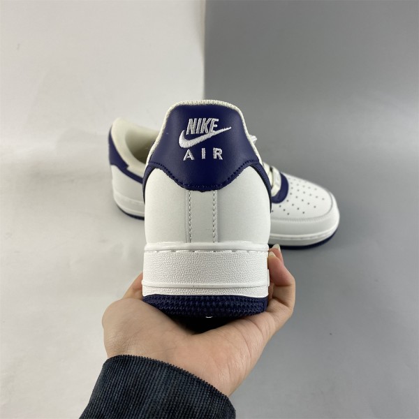 New Nike Air Force 1 Low White Dark Blue AL2236-106