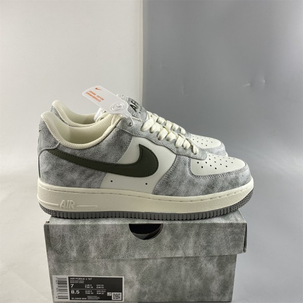 Nike Air Force 1 07 Low Beige Army Green BL5866-906