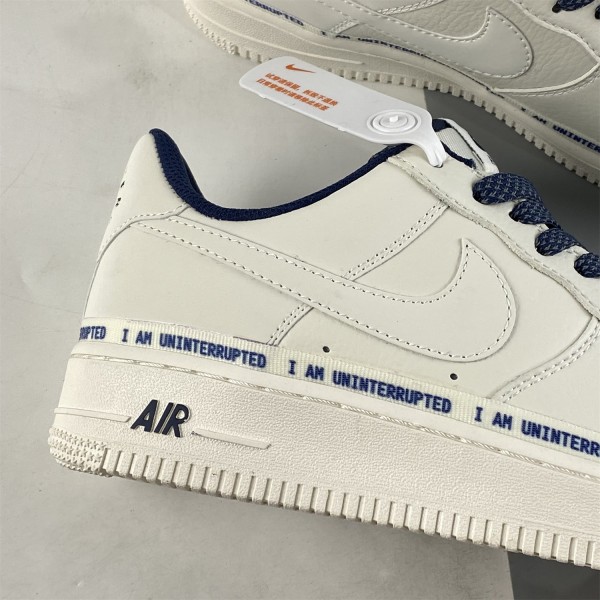 Uninterrupted x Nike Air Force 1 “More Than Anathlete” White Sneakers NU6602-301