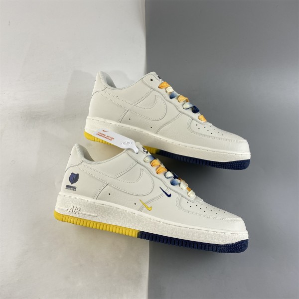 Nike Air Force 1 Low SU19 Grizzlies Bianche Gialle Navy TN2569-307