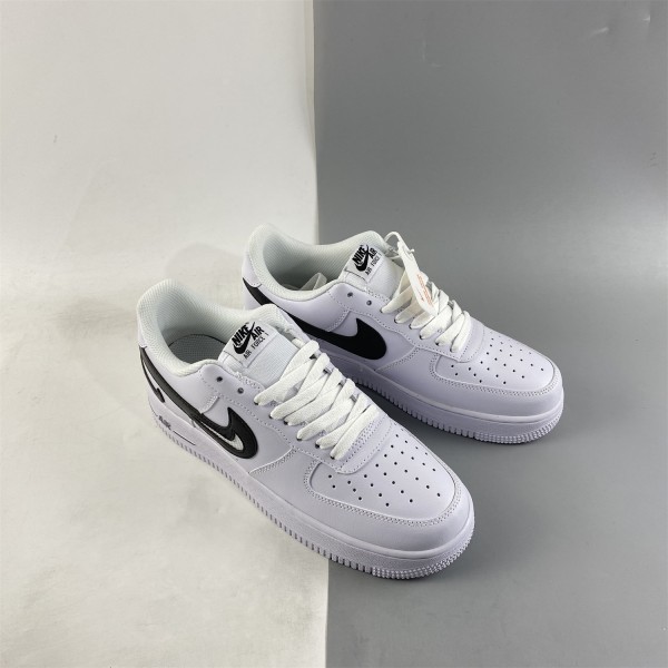 Nike Air Force 1 Low '07 FM Cut Out Swoosh White Black DR0143-101