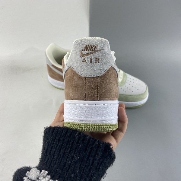 Nike Air Force 1 07 Low White Light Green Grey Brown DL5819-618