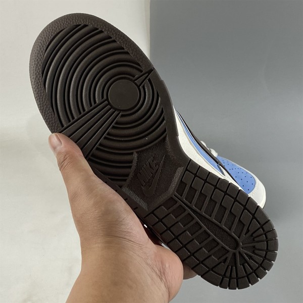 Nike SB Dunk Low Playstatlon Marron Bleu Métallique Or AT2022-688
