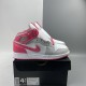 Air Jordan 1 Mid GS Platinum Pink 555112-109