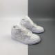 Wmns Air Jordan 1 Mid SE White Quilted DB6078-100