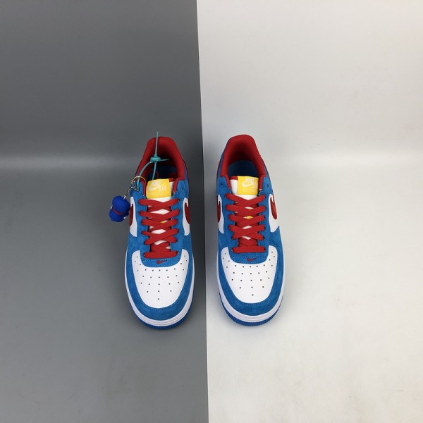 Nike Air Force 1 Low Custom Doraemon Blue Red