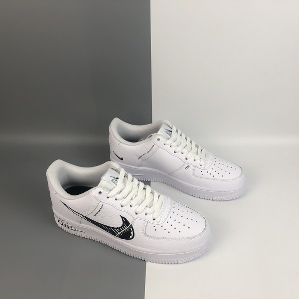 Nike Air Force 1 Low Sketch Bianche Nere - CW7581-101
