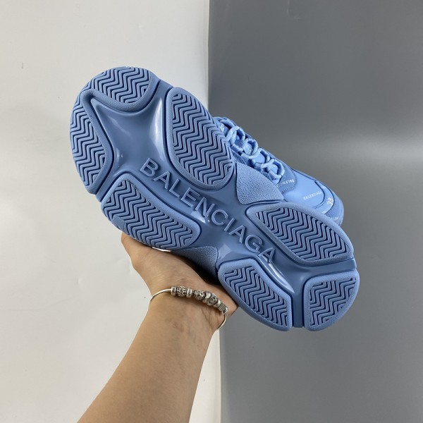 Balenciaga Triple S Sneaker Allover Logo Blue