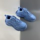 Balenciaga Triple S Sneaker Allover Logo Bleu