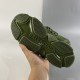 Sneaker Balenciaga Triple S Suola Chiara Verde Milizia