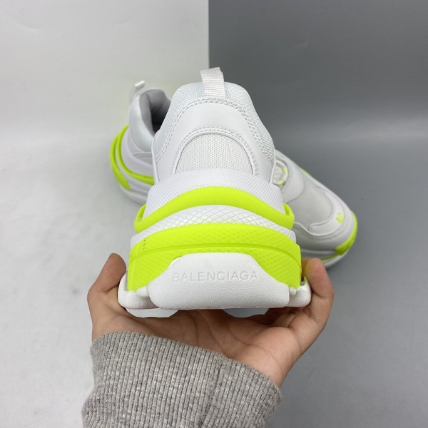 Balenciaga Triple S Sneaker White Fluo Yellow