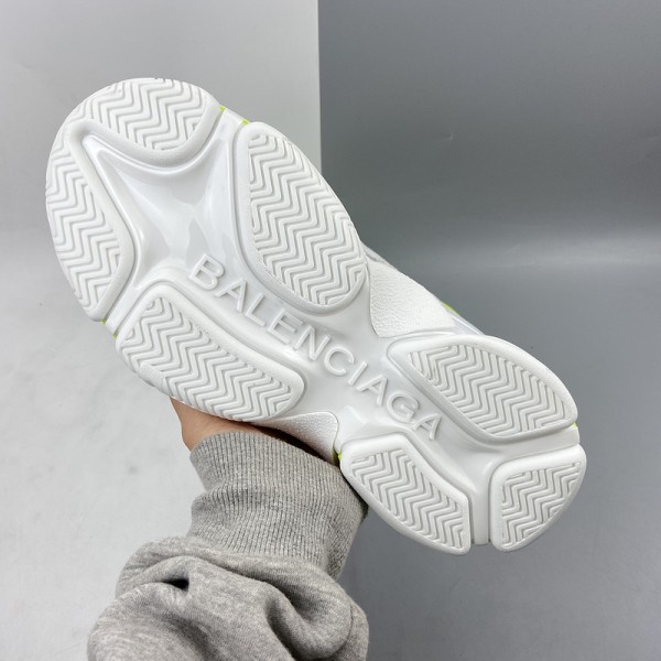 Sneaker Balenciaga Triple S Bianco Giallo Fluo