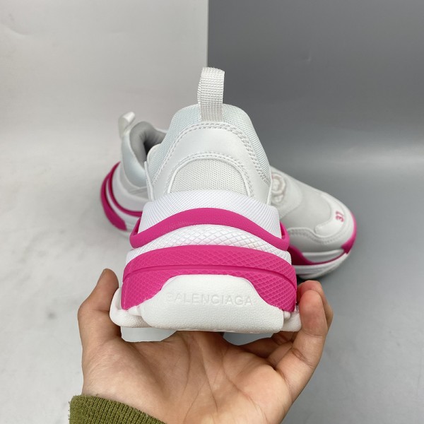 Sneaker Balenciaga Triple S Bianco Rosa