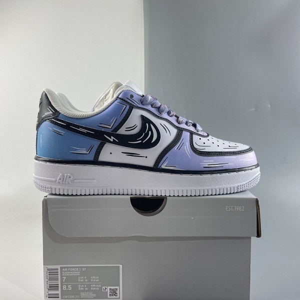 Nike Air Force 1 Low Custom Cartoon Blue