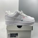 Nike Air Force 1 Low Mini Swooshes Summit White Solar Red CT1989-101