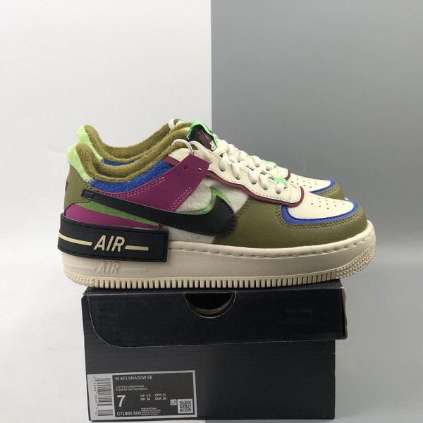 Nike Air Force 1 Shadow Cactus Flower Olive Flak CT1985-500
