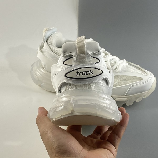Balenciaga Track Clear Sole Sneaker in White