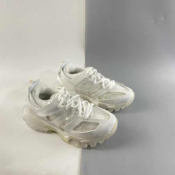 Balenciaga Track Clear Sole Sneaker in White